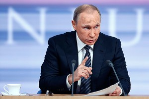Путин начал пресс-конференцию с анекдота Путин начал пресс-конференцию с анекдота