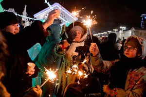 Россияне "очень лихо" встретили Новый год Россияне "очень лихо" встретили Новый год