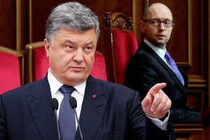 Порошенко указал Яценюку на дверь Порошенко указал Яценюку на дверь