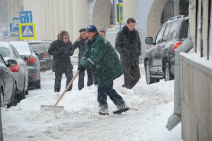 На Москву надвигается мощная метель На Москву надвигается мощная метель