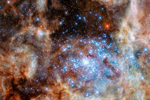 Hubble обнаружил скопление звезд-монстров Hubble обнаружил скопление звезд-монстров