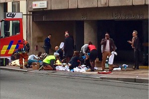 Очевидцы в ужасе от терактов в Брюсселе Очевидцы в ужасе от терактов в Брюсселе