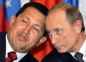 Венесуэла готова лишить США нефти Президент Венесуэлы Уго Чавес и президент России Владимир Владимирович Путин