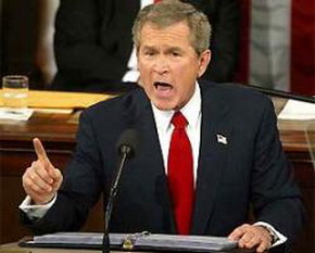 Джордж Буш воюет с прессой Джорж Буш