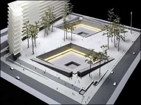 В США началось строительство мемориала 11 сентября Проект мемориала Всемирного Торгового Центра в Нью-Йорке