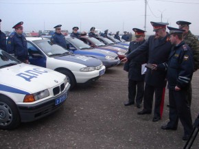 Автопарк к несению службы готов Фото пресс-службы УВД по Брянской области