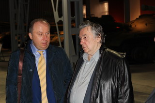 Олег Розанов и Александр Проханов на Уралвагонзаводе