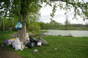 Мусорный пустырь и свалка — нынешний удел микрорайона.